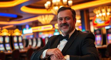 টাক্সেডো পরা একজন প্রফেশনাল ডিলার রুলেট টেবিলে খেলোয়াড়দের স্বাগত জানাচ্ছেন—যা BDKK–এর আসল লাইভ ক্যাসিনো অনুভূতিকে প্রকাশ করে।