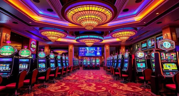 BDKK জ্যাকপট স্লটস — স্পিন করুন বিশাল পুরস্কারের জন্য স্বর্ণমুদ্রা পরিবেষ্টিত এক স্লট রিলে জয়ী ‘সেভেন’ প্রতীকের নাটকীয় দৃশ্য—যা বড় জয়ের প্রতীক।